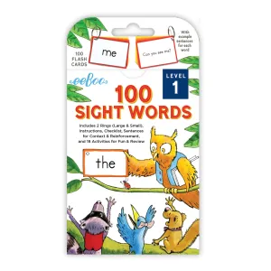 100 Sight Words Flashcards by Eeboo (Level 1)