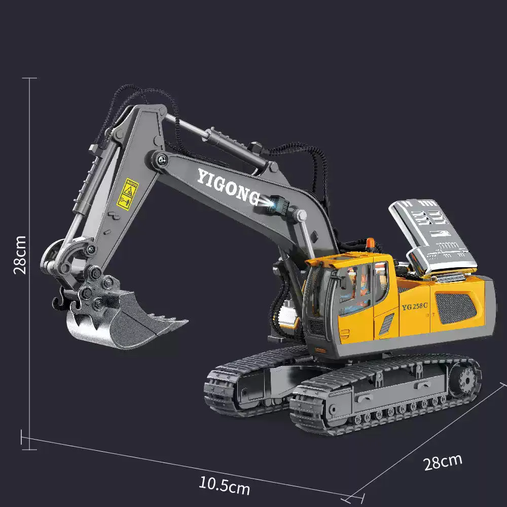 11 Channel Remote Control Excavator Toy