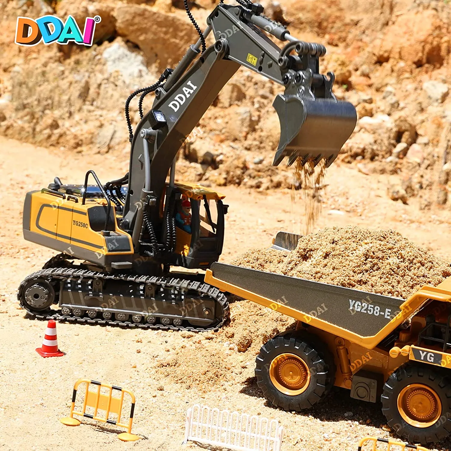 11 Channel Remote Control Excavator Toy