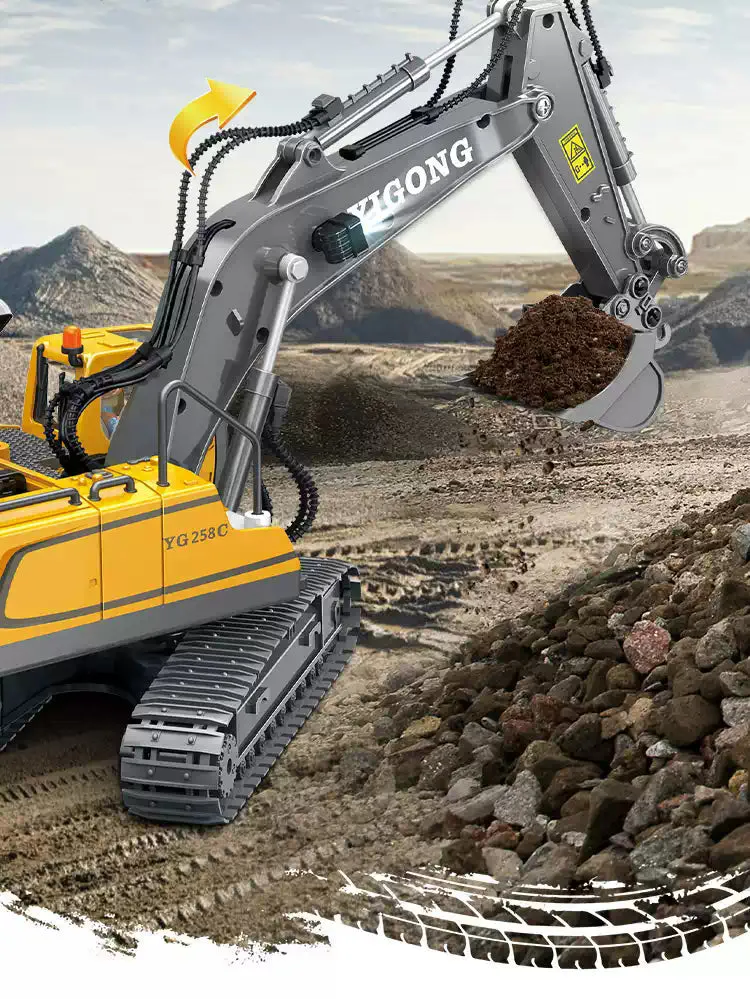 11 Channel Remote Control Excavator Toy