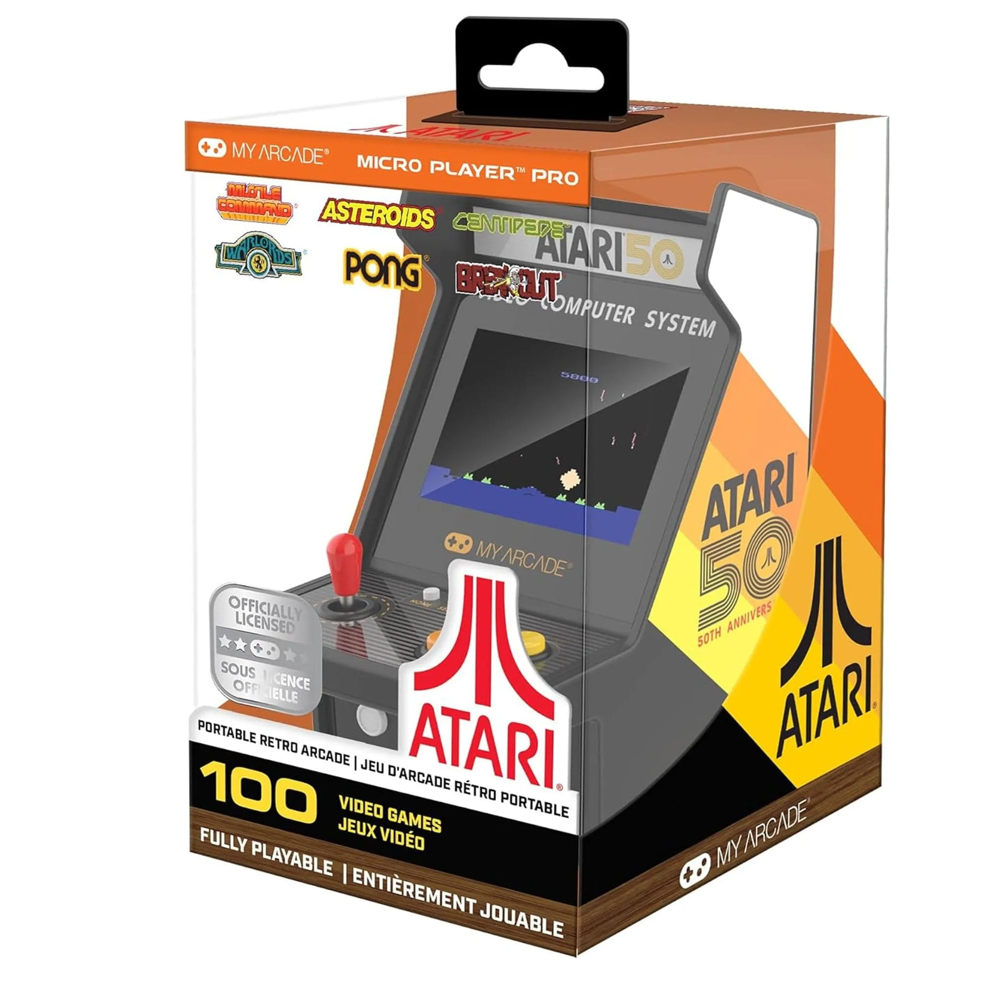 Atari 50th Anniversary 100 Games in 1 Micro Tabletop My Arcade