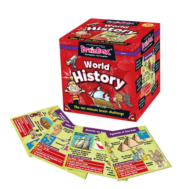 Brain Box World History Card Game