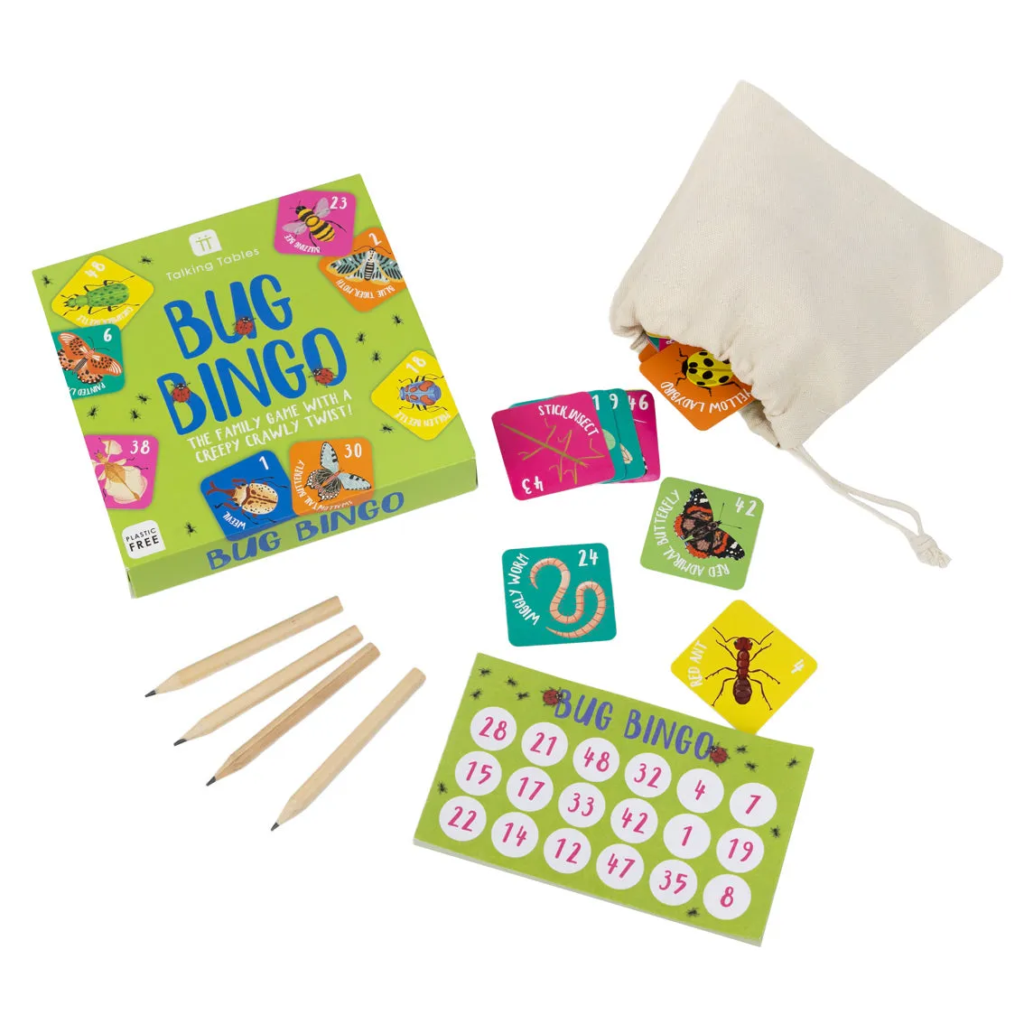 Bug Bingo Family Card Game