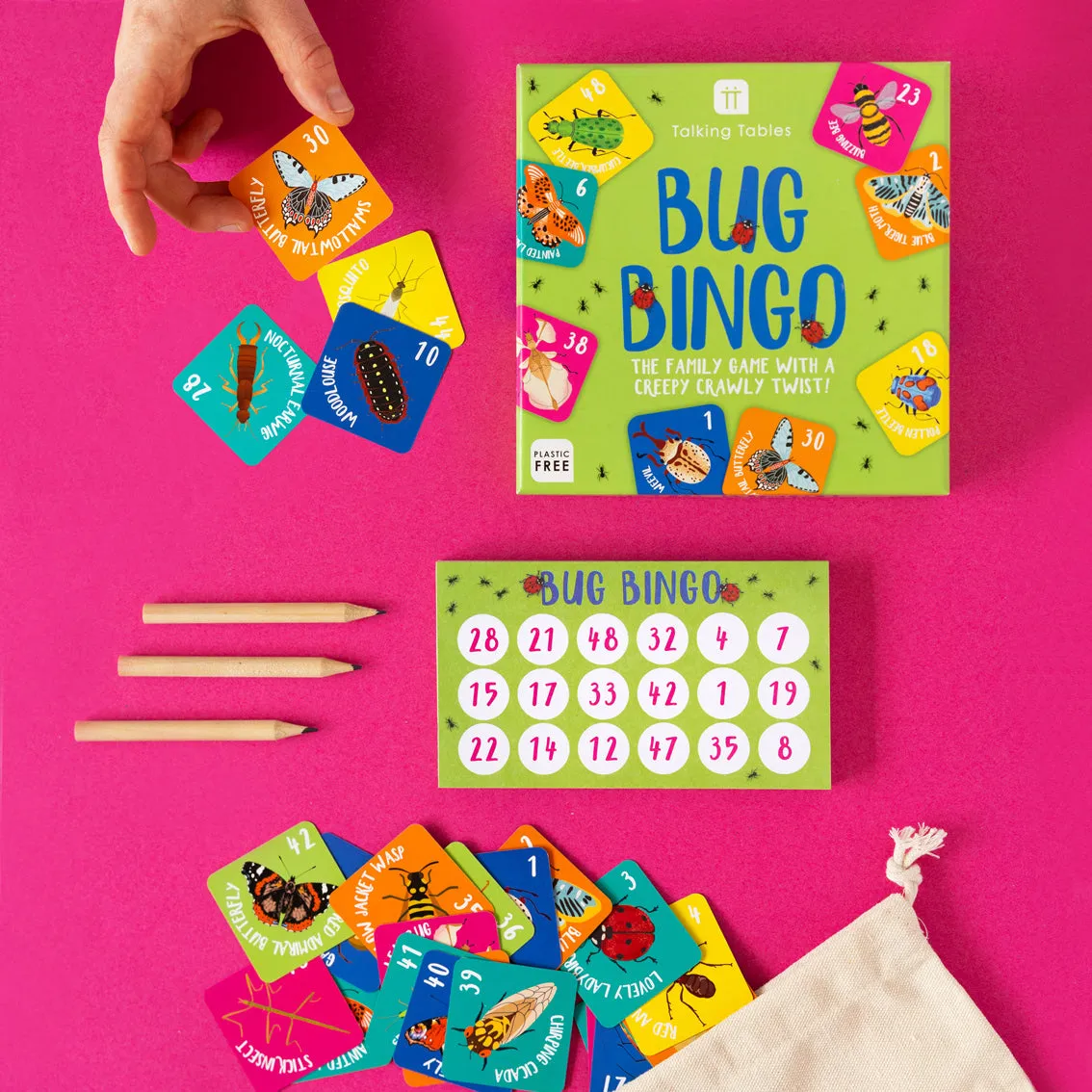 Bug Bingo Family Card Game