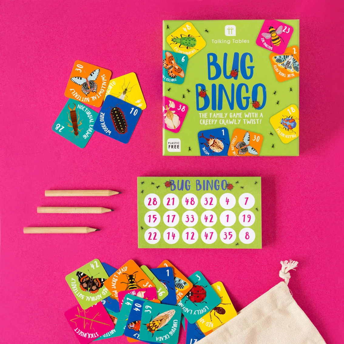 Bug Bingo Family Card Game