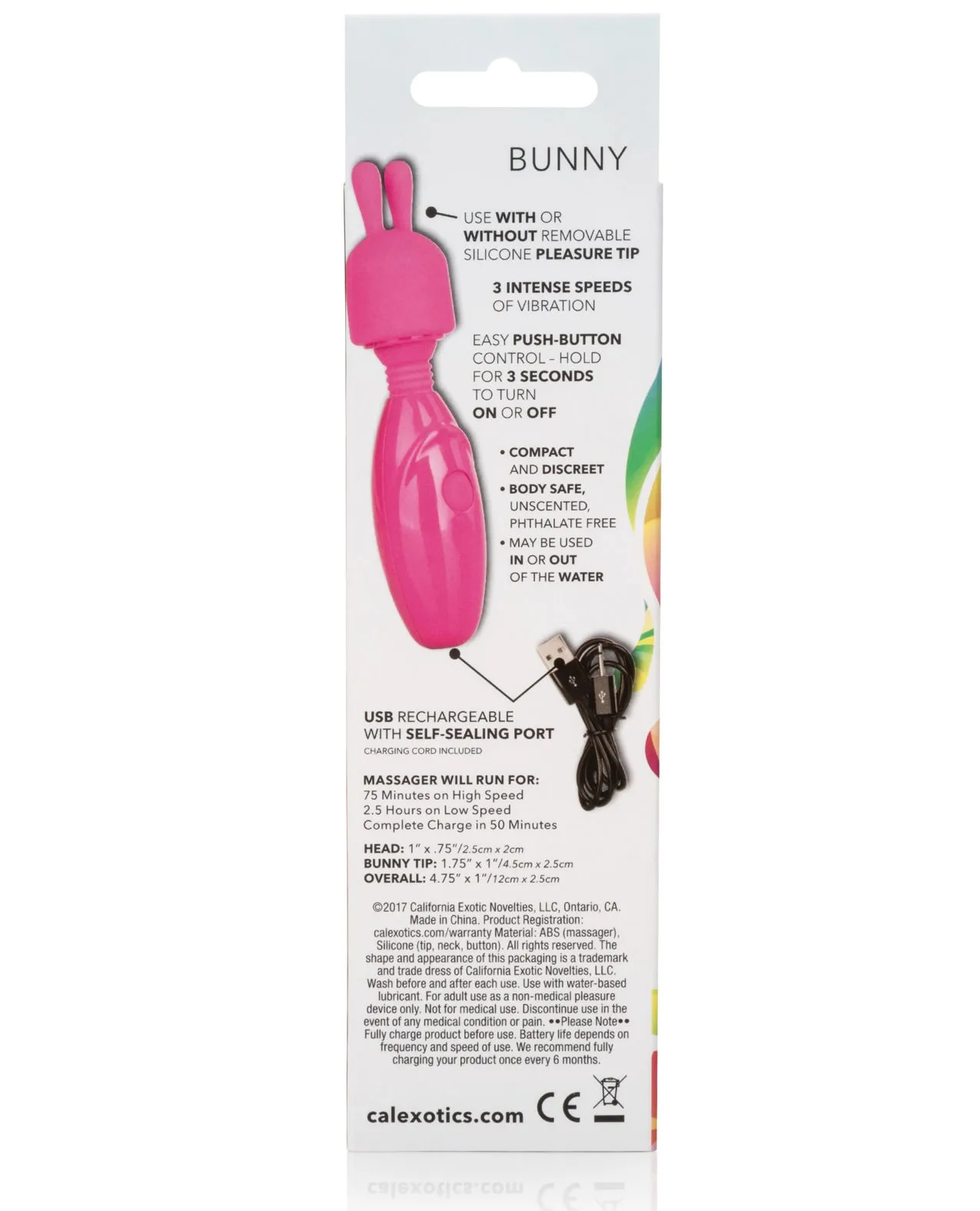 Cal Exotics Tiny Teasers Bunny - Pink