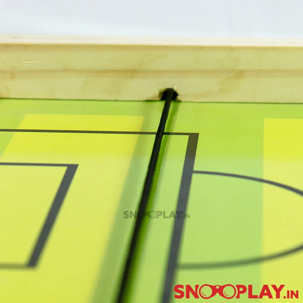 Coloured Wooden String Hockey Tabletop Game With White Board