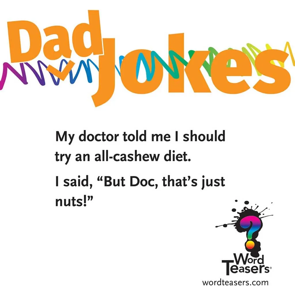 Dad Jokes Word Teasers - Family Card Games