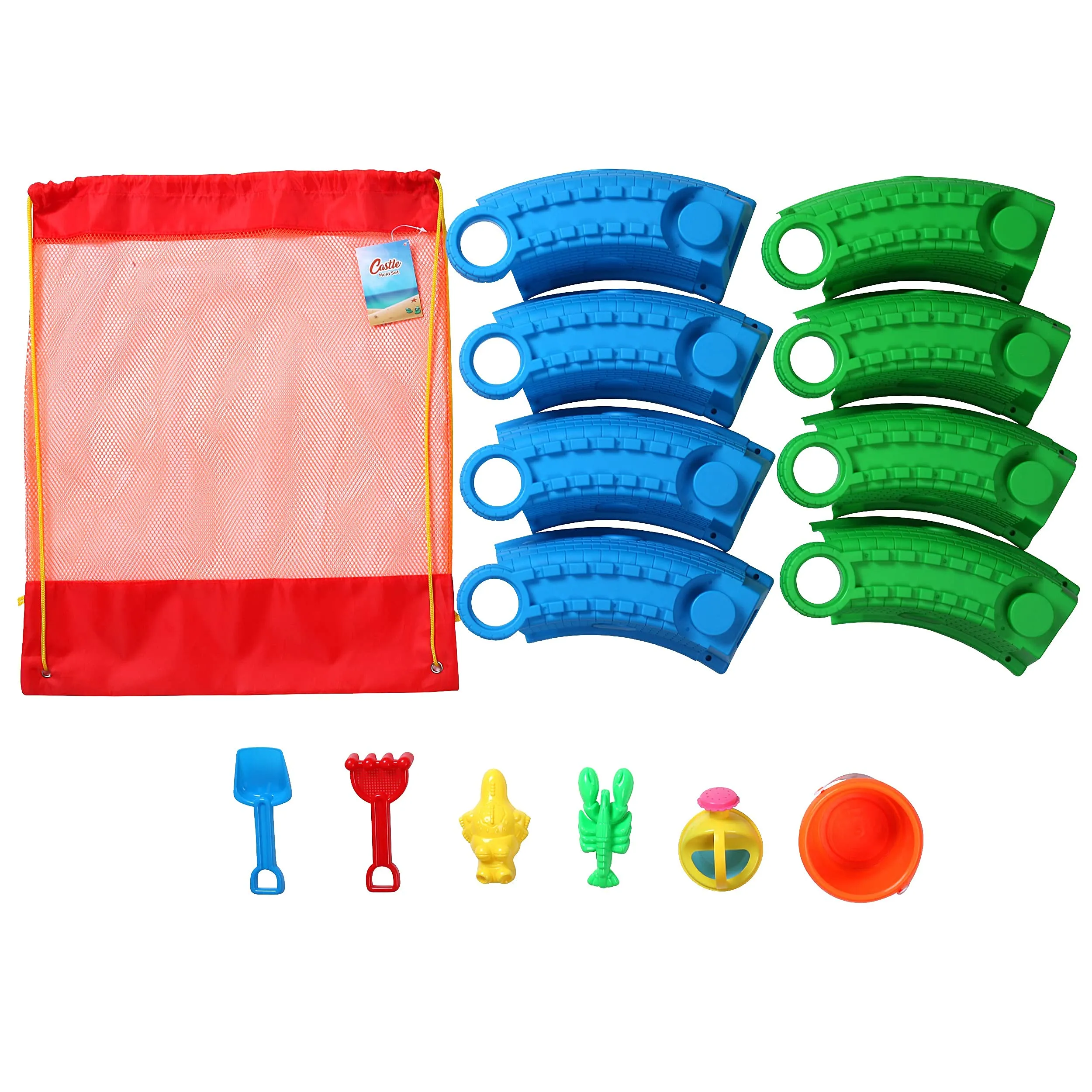 Dazmers Beach Castle Sand Toys Set for Kids, Sandbox Toys for Toddlers, Summer Activities