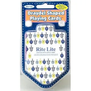 Draydel Shaped Chanukah Playing Cards