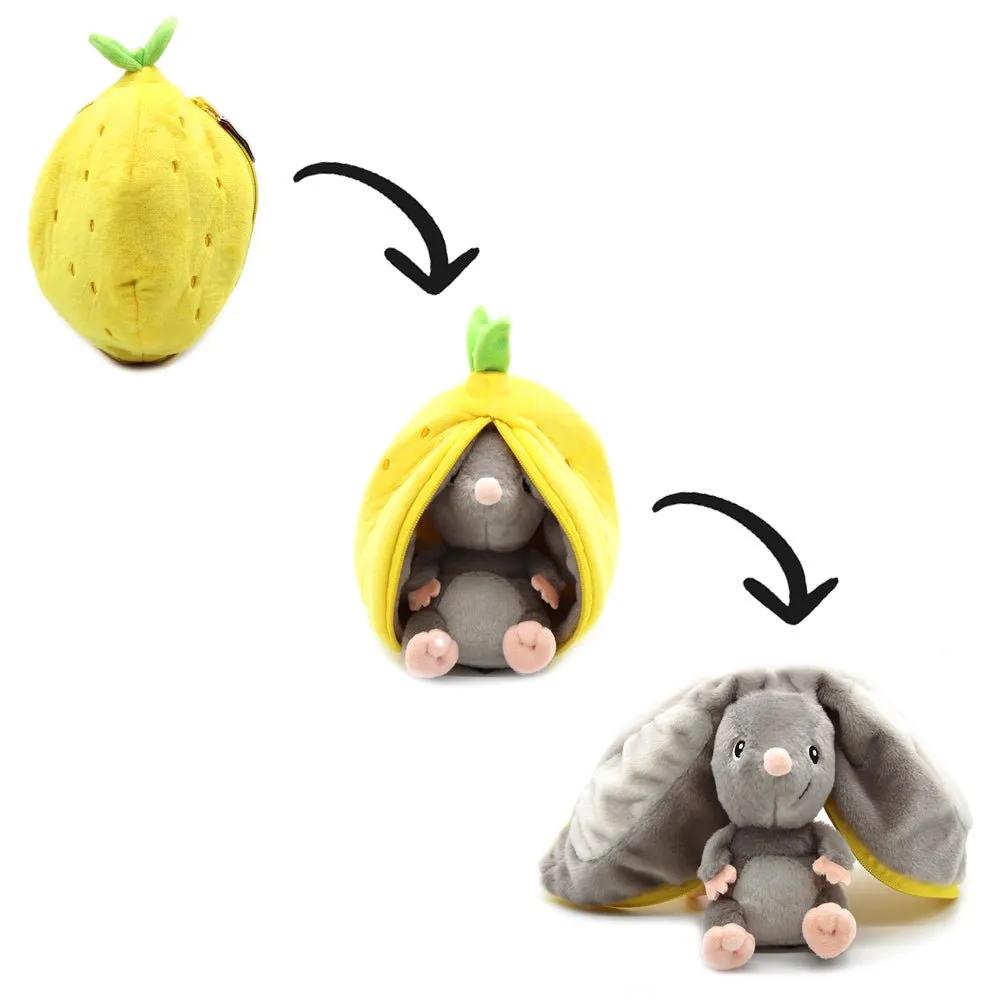 Flipetz Rocket the Mouse/Lemon  2-in-1 Soft Plush Collectable