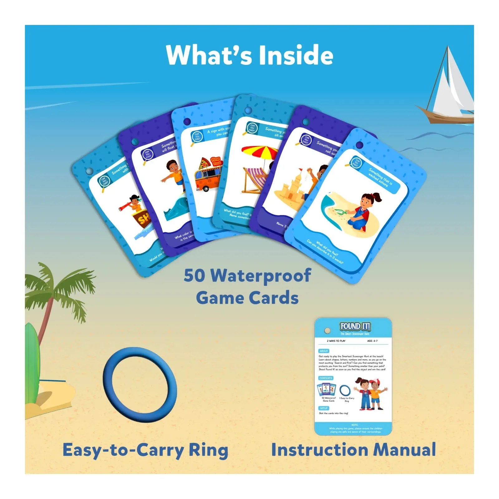 Found It! At the Beach | Smart scavenger hunt (ages 4-7)