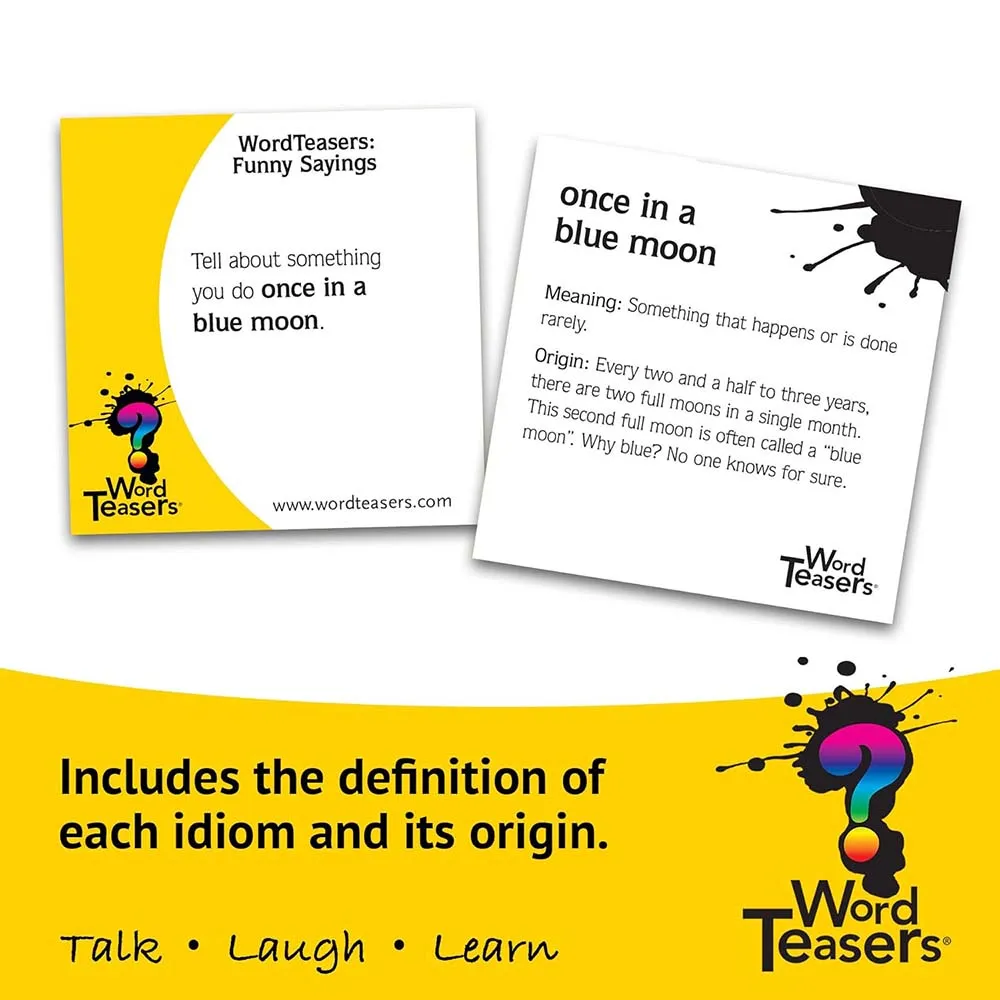 Funny Sayings Conversation Cards