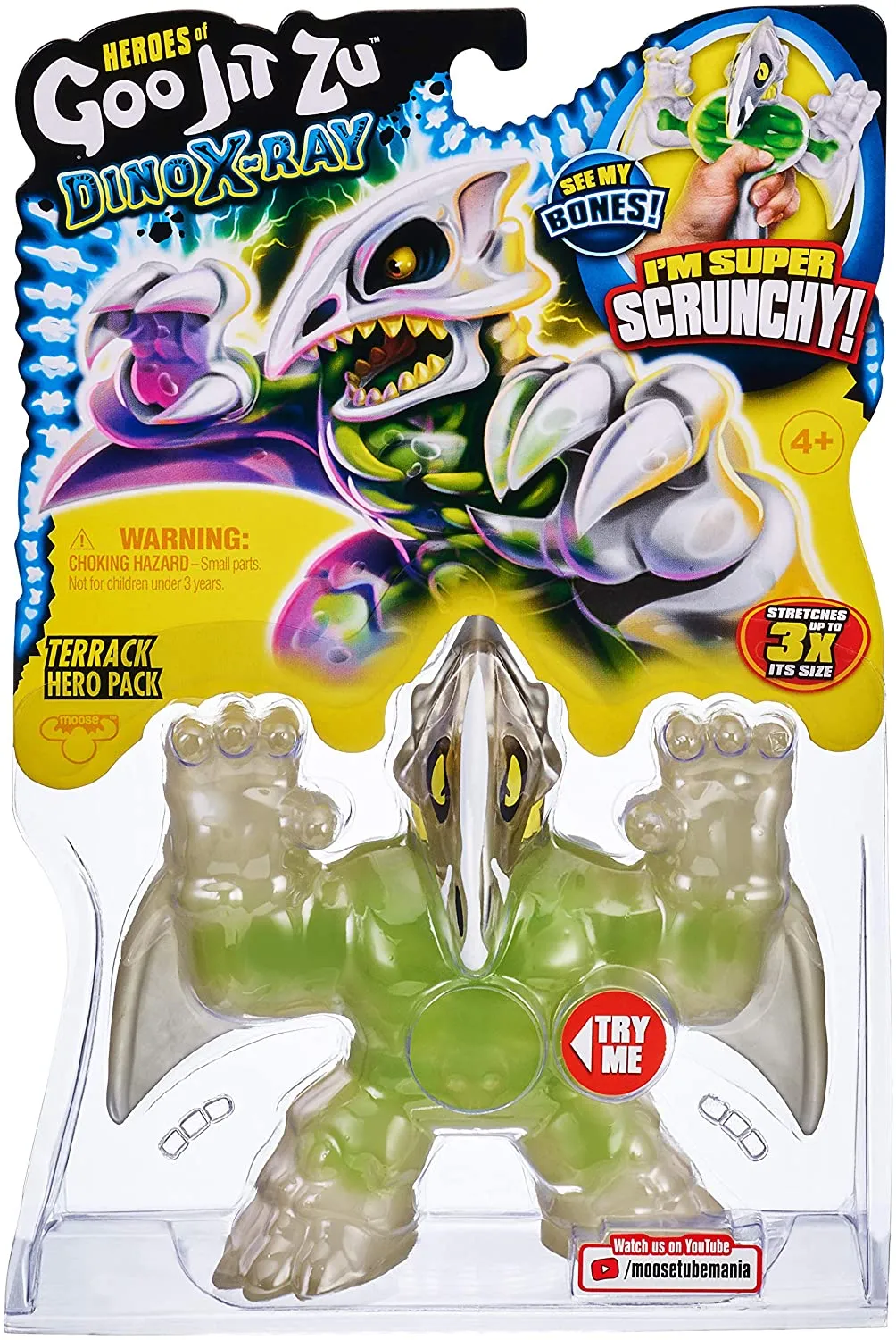 Heroes of Goo Jit Zu Dino X-Ray Hero Pack, , Action Figure - Terrack The Pterodactyl