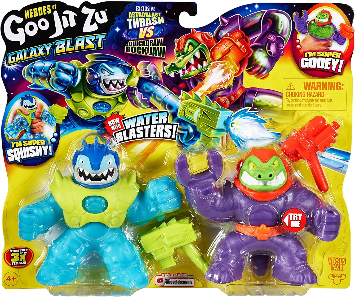 Heroes of Goo Jit Zu Galaxy Blast S6 Versus 2 Pack, Multicolor