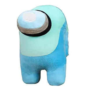 HUG 'n' FEEL SOFT TOYS Among us Toy, Soft Toy, Baby Toys, Kids Toy, Soft Toy, Toy for Girl, Birthday Gift for Girl Boys, Toys Gift Items, Plush & Stuffed Toys (18 cm, Sea Green & Blue)