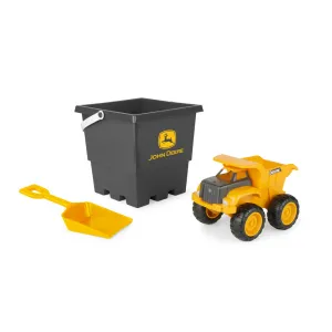 John Deere 15cm Dump Truck, Bucket and Spade Sand Pit Set