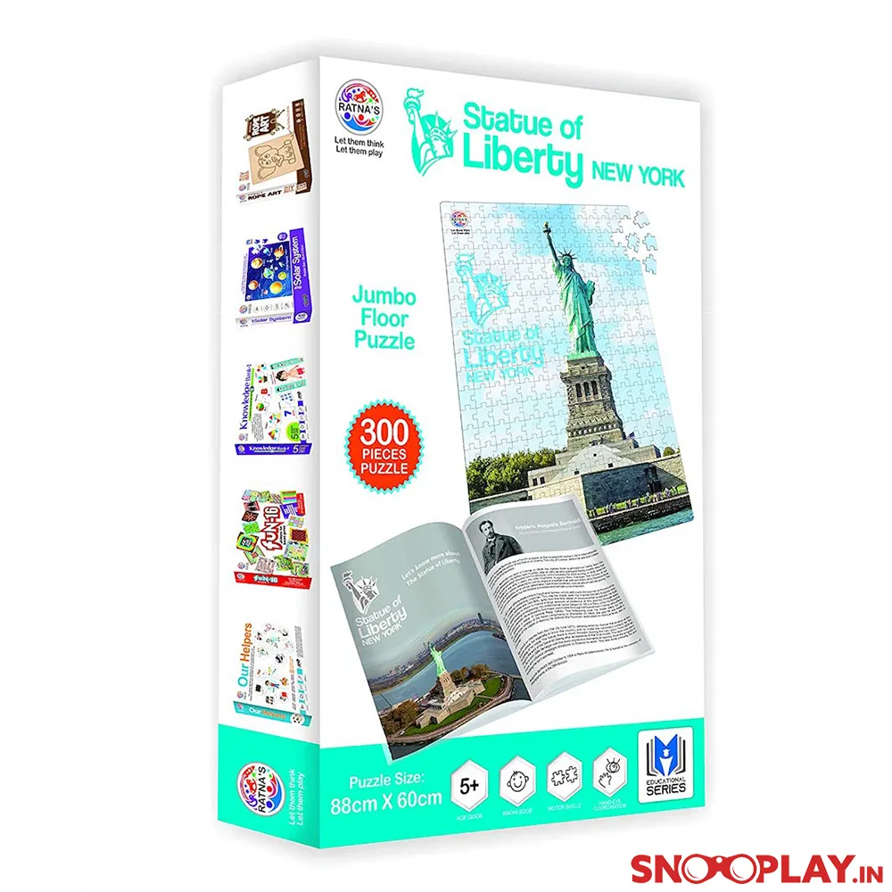 Jumbo Floor Jigsaw Puzzle - London Bridge, Eiffel Tower, Statue of Liberty