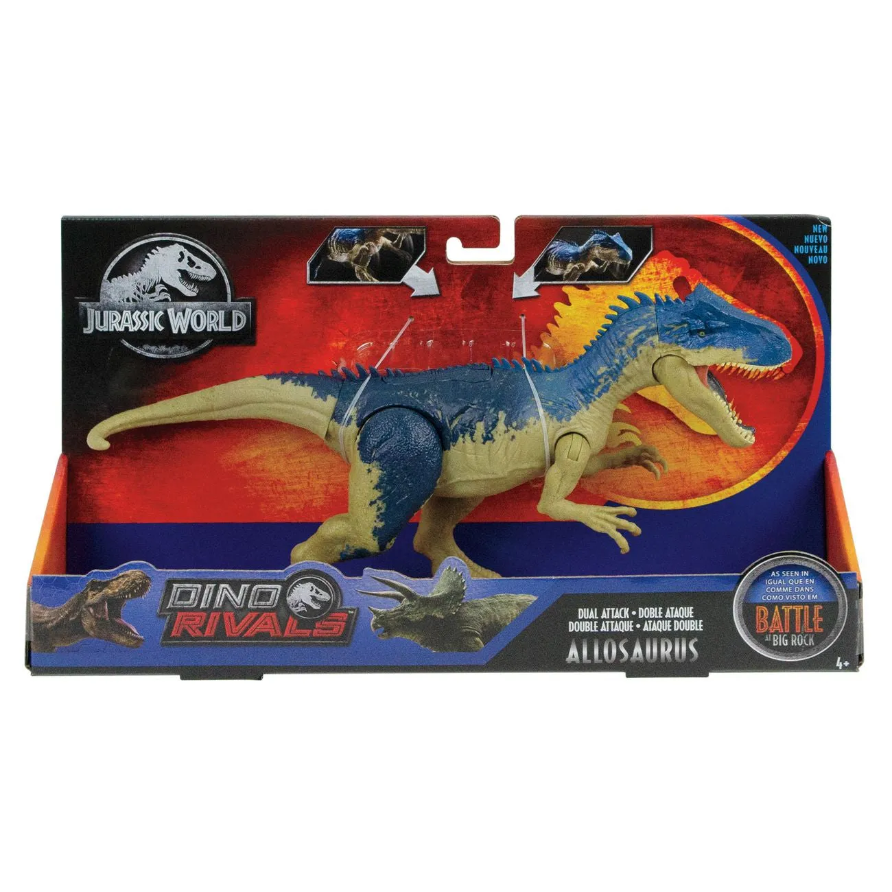 Jurassic World Dino Rivals Dual Attack Dino Allosaurus