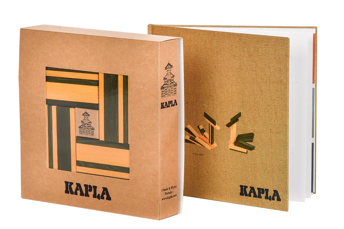 KAPLA Book and Colours - Yellow and Green