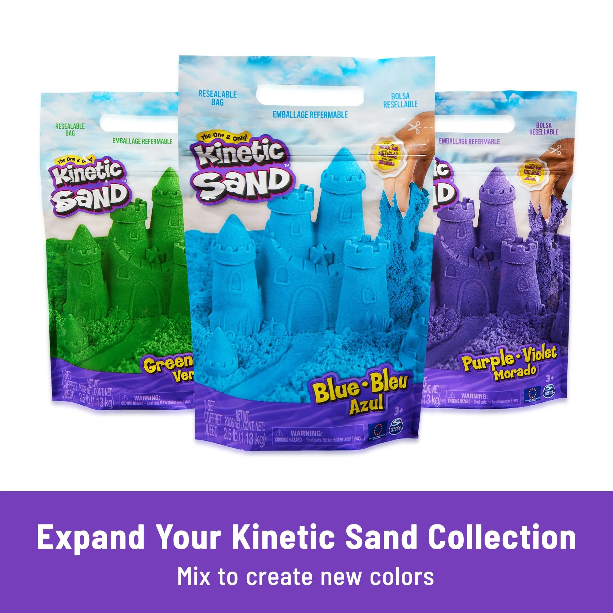 Kinetic Sand Sandbox Set Blue