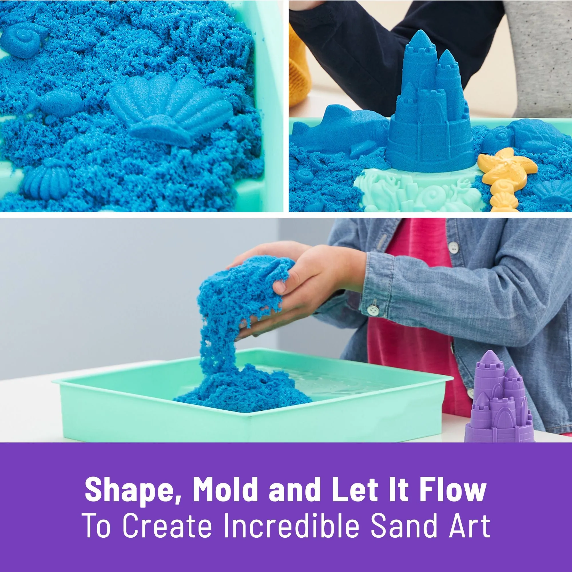 Kinetic Sand Sandbox Set Blue