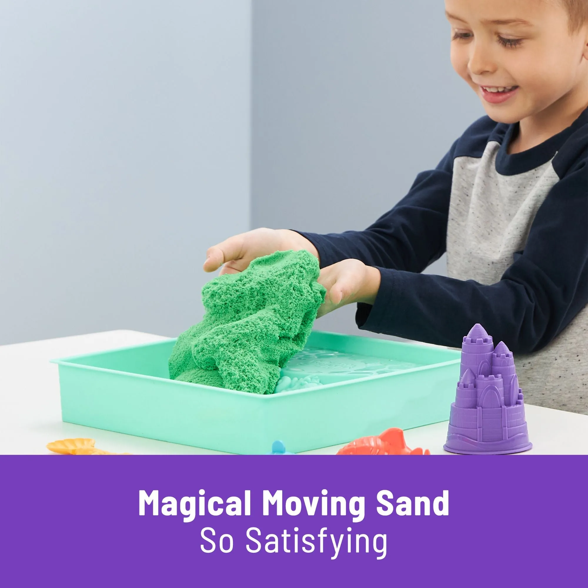 Kinetic Sand Sandbox Set Green