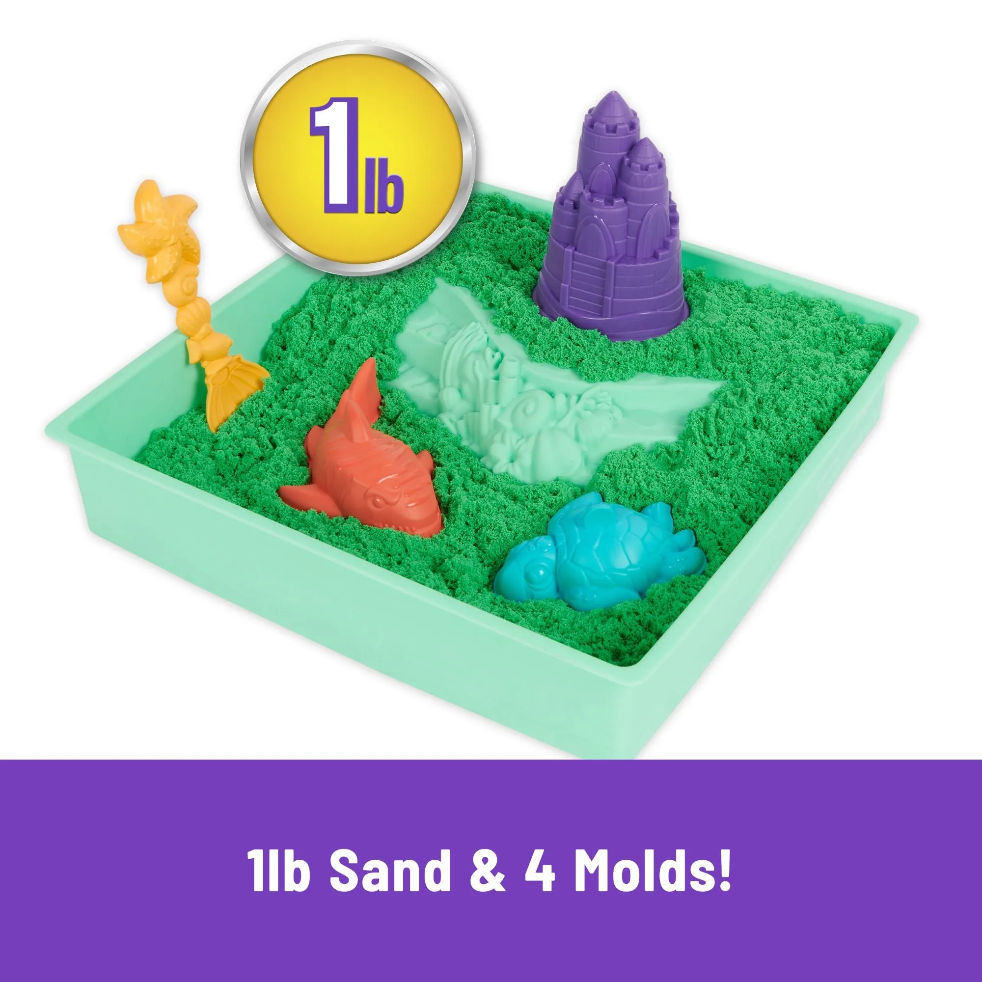 Kinetic Sand Sandbox Set Green