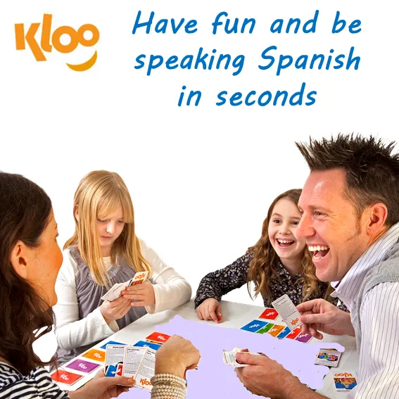 KLOO's Play & Learn Spanish Games Bundle - 3 Games - 'Race to Madrid' Board Game   Packs 1   Pack 2 (8 Decks)