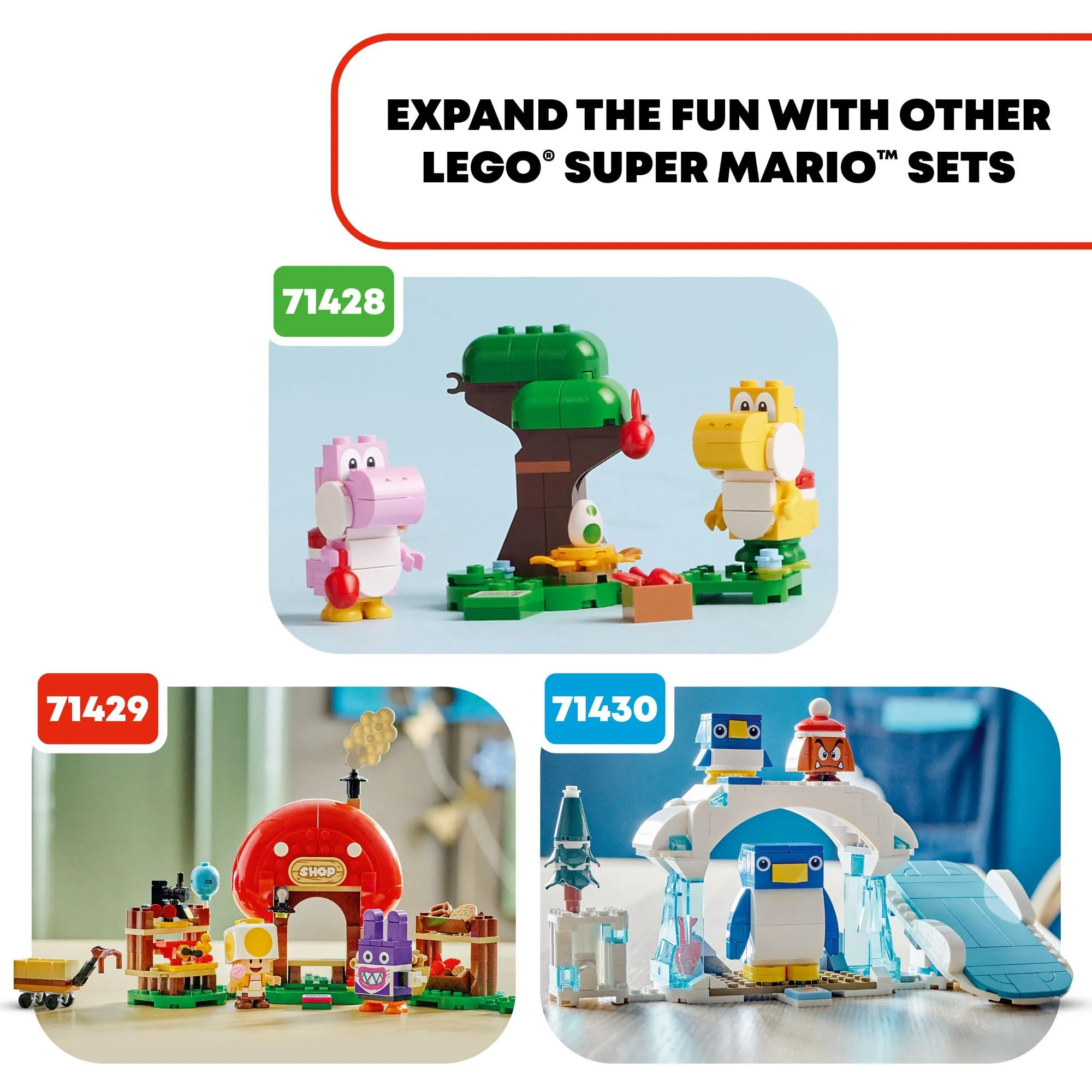 LEGO 71428 Super Mario Yoshi's Egg-Cellent Forest Expansion Set