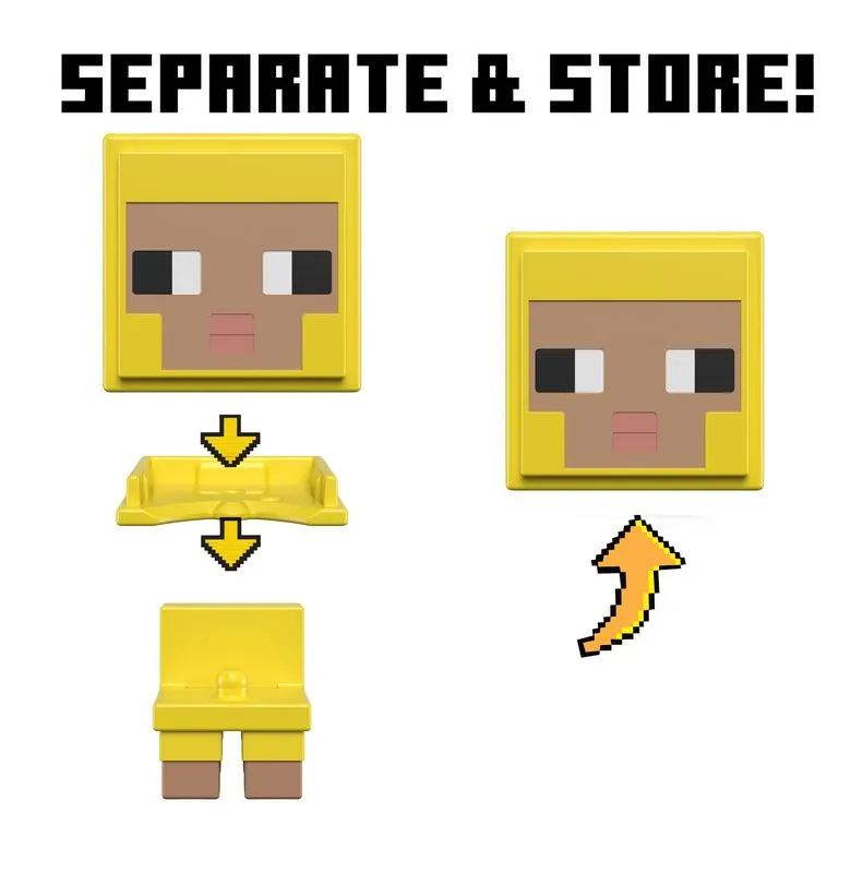 Minecraft Mob Head Minis Yellow Sheep Figure