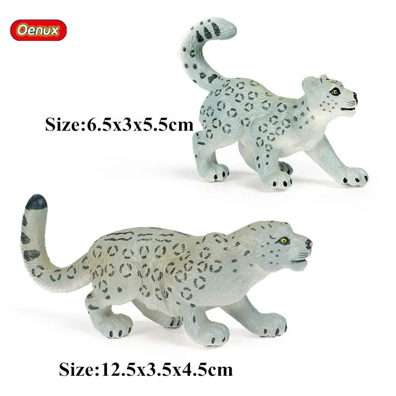 Oenux African Wild Animals Simulation Lion Giraffe Horse Deer Camel Cow Action Figure Figurines Model PVC Educational Kid Toy