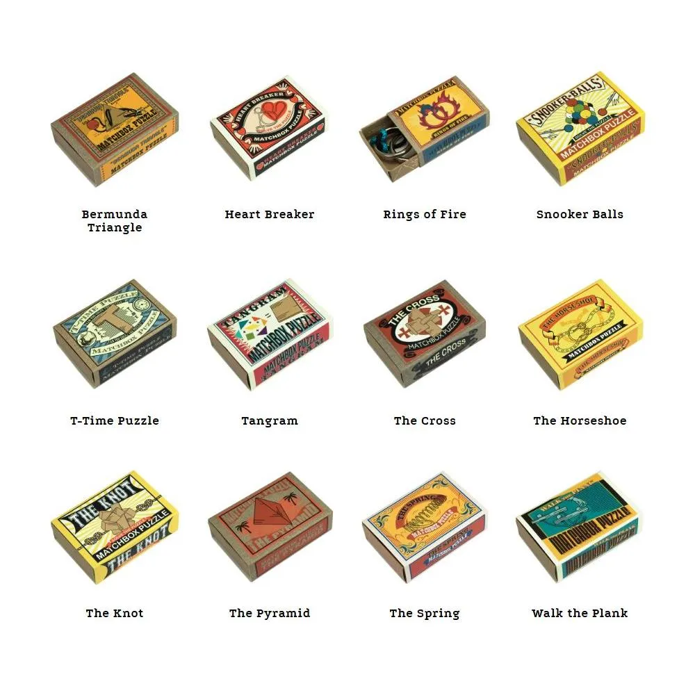 Professor Puzzle Mini Matchbox Puzzles, Assorted