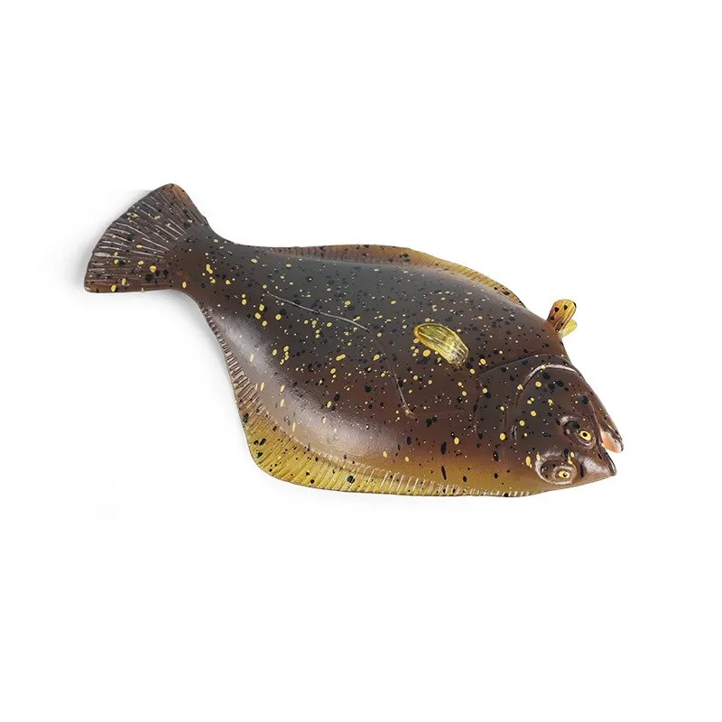 Sea Life Model Simulation Grouper Flounder Action Figures Animals Figurine PVC Miniature Lovely Kids Toys For Children Gifts