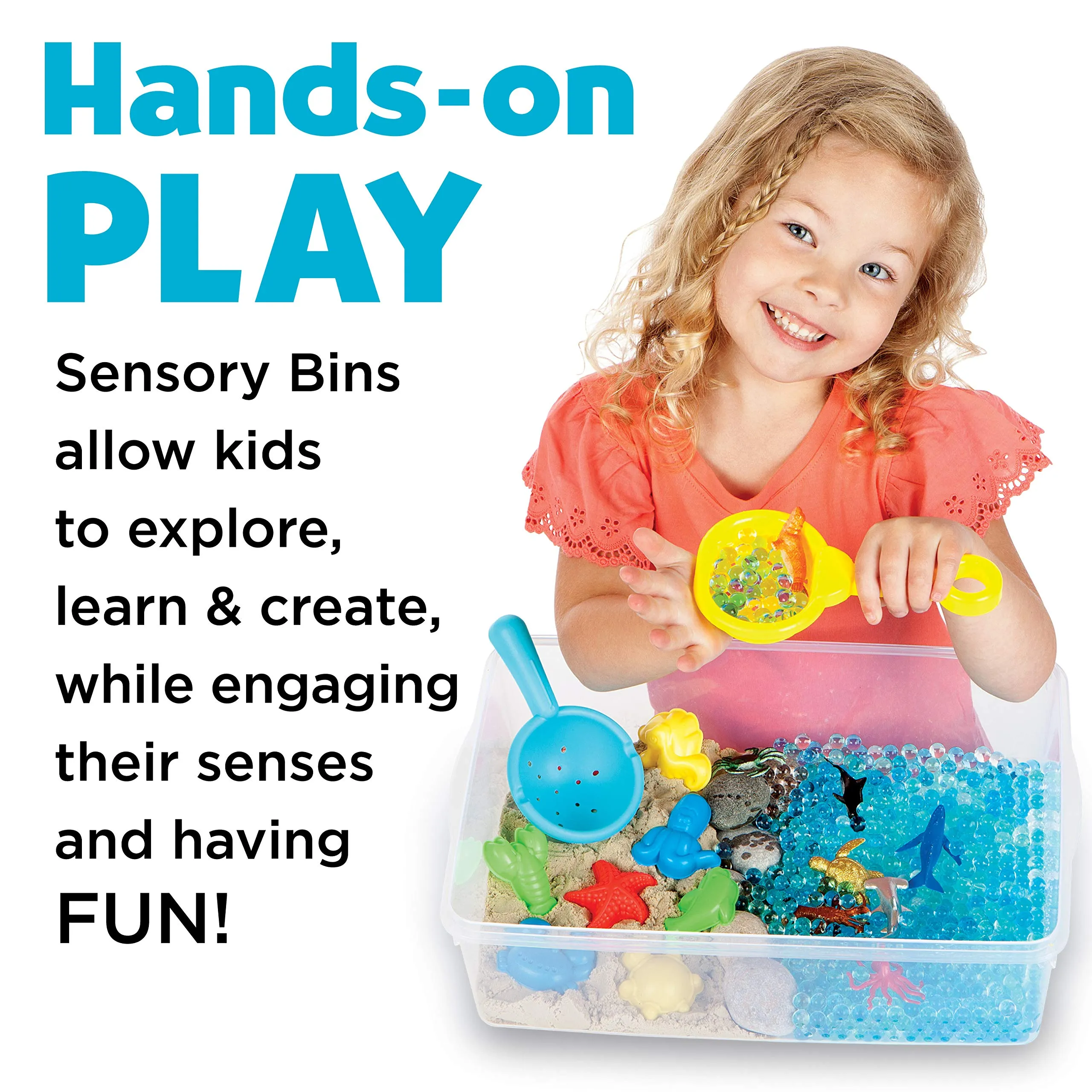 Sensory Bin Ocean and Sand - Sandbox