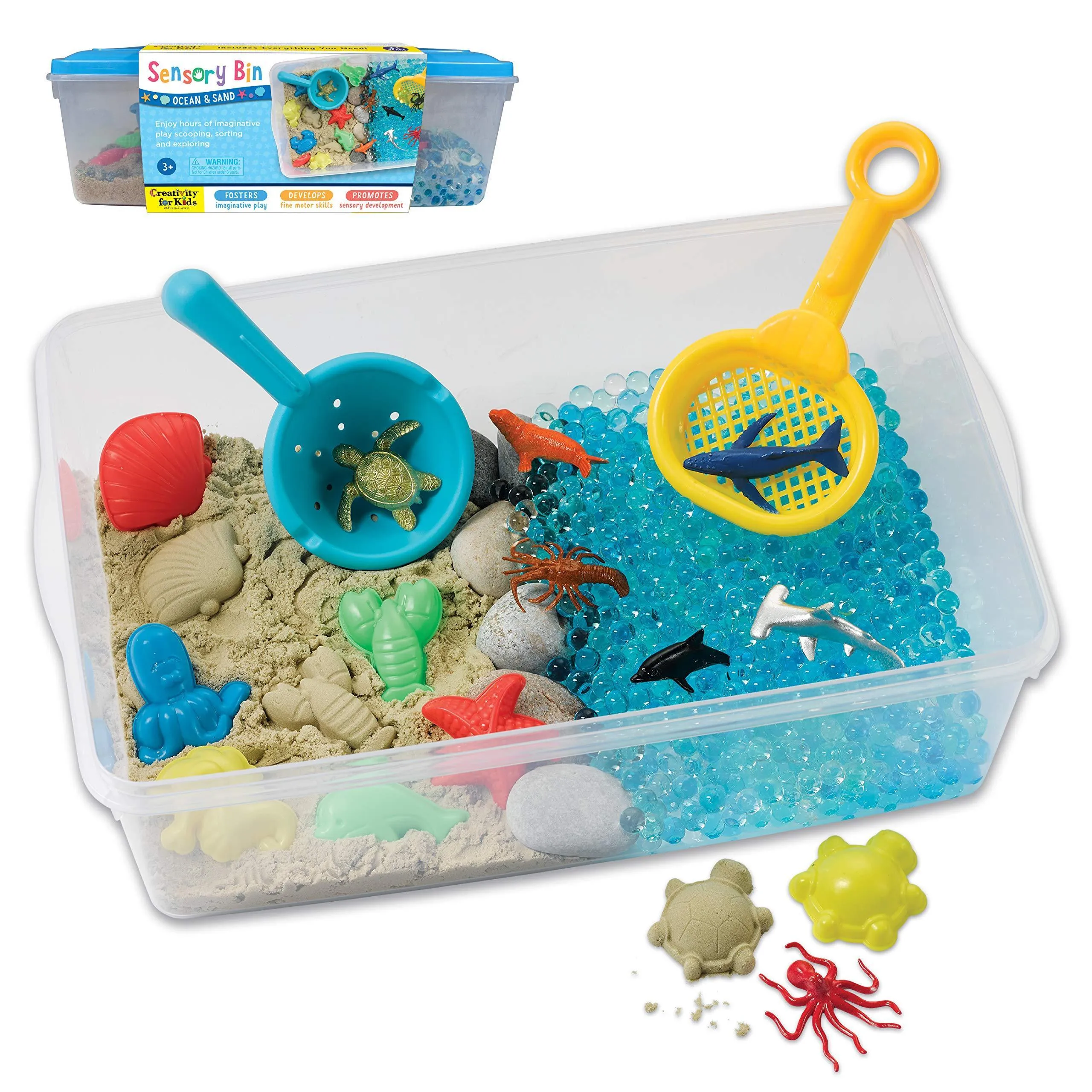 Sensory Bin Ocean and Sand - Sandbox