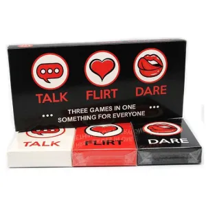 Talk Or Flirt Dare Cards 3 Games In 1