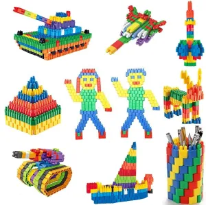 Toys Treasure 200 PCS Creative Bullets Shaped Stem Building Blocks Toy Set for Kids