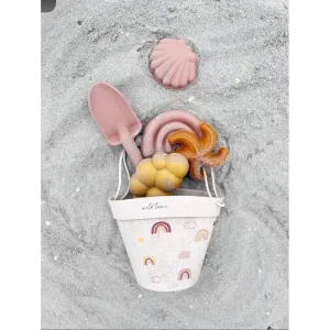 Wild Luxe Silicone Sand Bucket (Solid, Rainbow, Dinosaur)