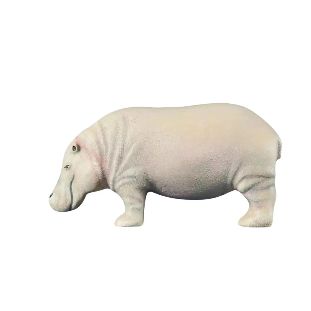 Wooden Hippopotamus - Collectible