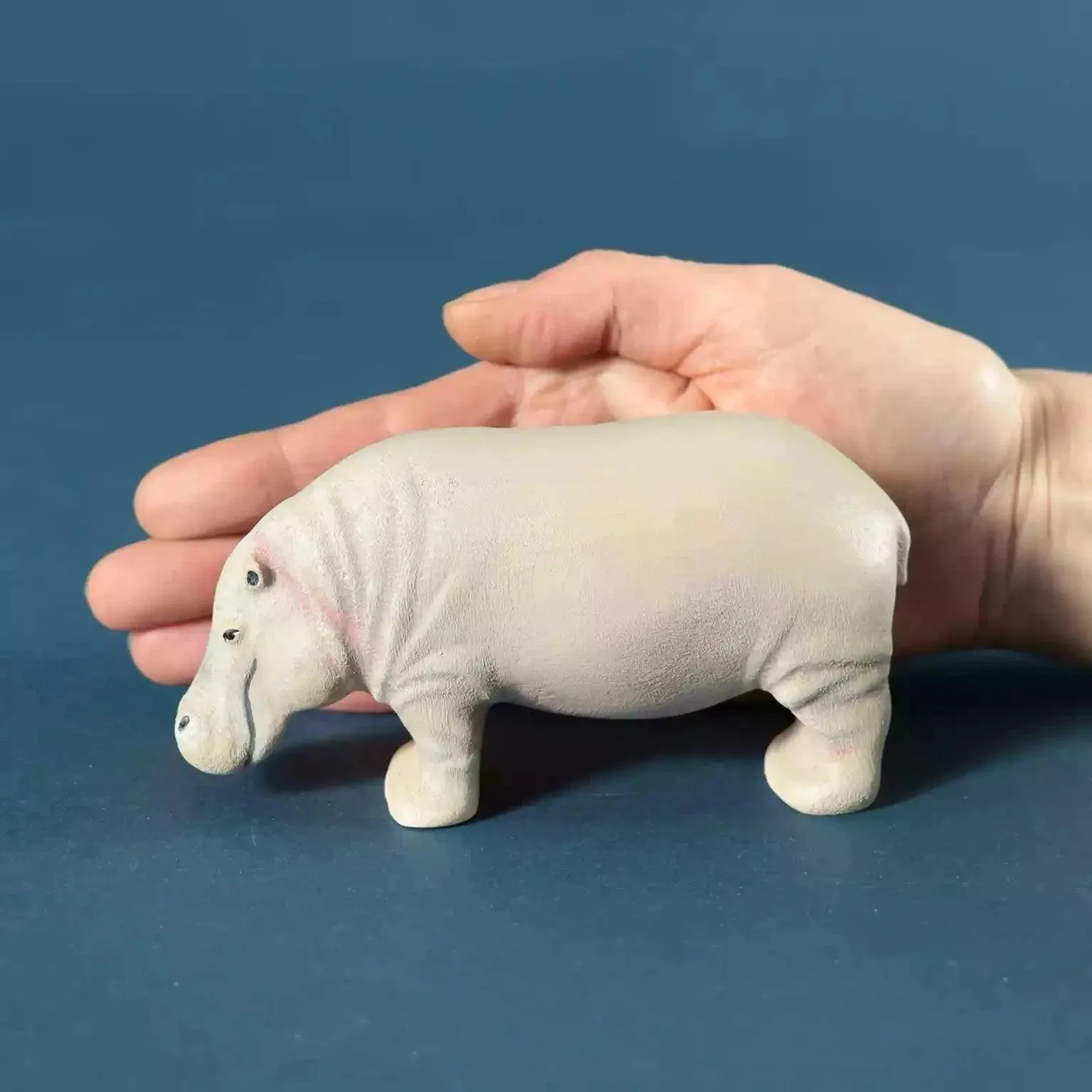 Wooden Hippopotamus - Collectible